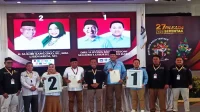 Proses pengundian nomor urut paslon dalam Pilkada Ponorogo 2024.(Foto/Endra Dwiono/Beritajatim.com)