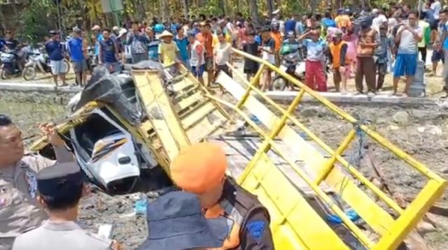 Kecelakaan Tragis di Desa Keras Wetan, Kecamatan Geneng, Kabupaten Ngawi, Jawa Timur, Sabtu (7/9/2024).