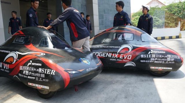 Tampilan mobil Nogogeni ITS yang siap berlaga di KMHE 2024/Foto: Dokumen Humas ITS.
