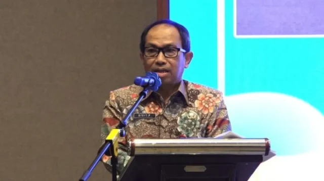 Kepala Badan Pengelolaan Keuangan dan Aset Daerah (BPKAD) Jawa Timur, Sigit Panoentoen, saat acara literasi program Elektronifikasi transaksi pemerintah daerah (ETPD), beberapa waktu lalu. (ANTARA)