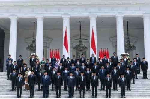 Para Menteri di Kabinet Merah Putih. (Foto dari Kompas)