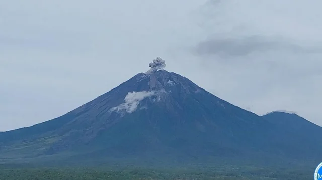 Gunung Semeru kembali erupsi pada Kamis (9/1/2025) pagi. (ANTARA)